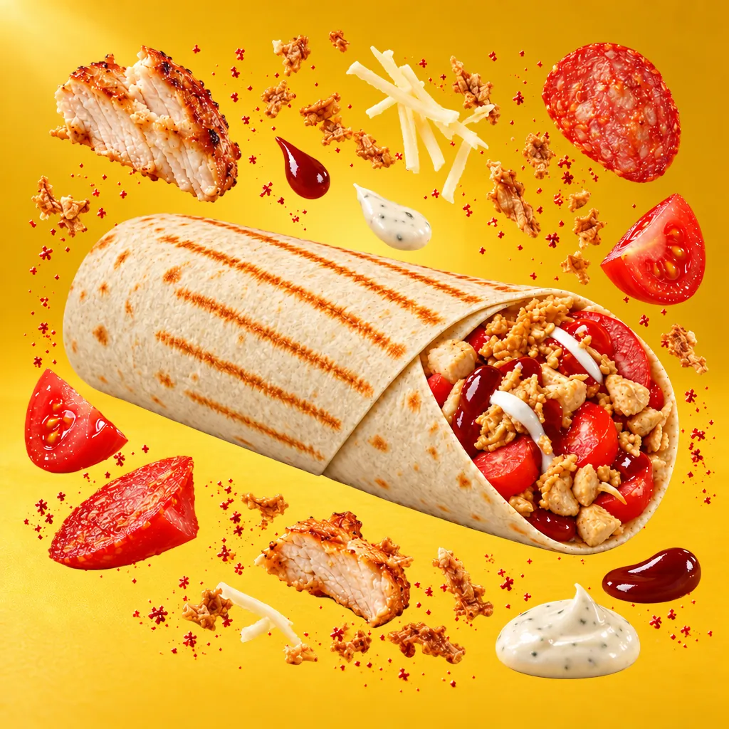 Bávara (shawarma con pollo)