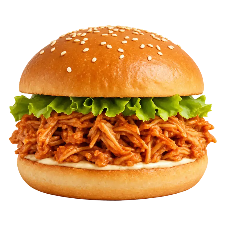 БУРГЕР С РВАНОЙ КУРИЦЕЙ
